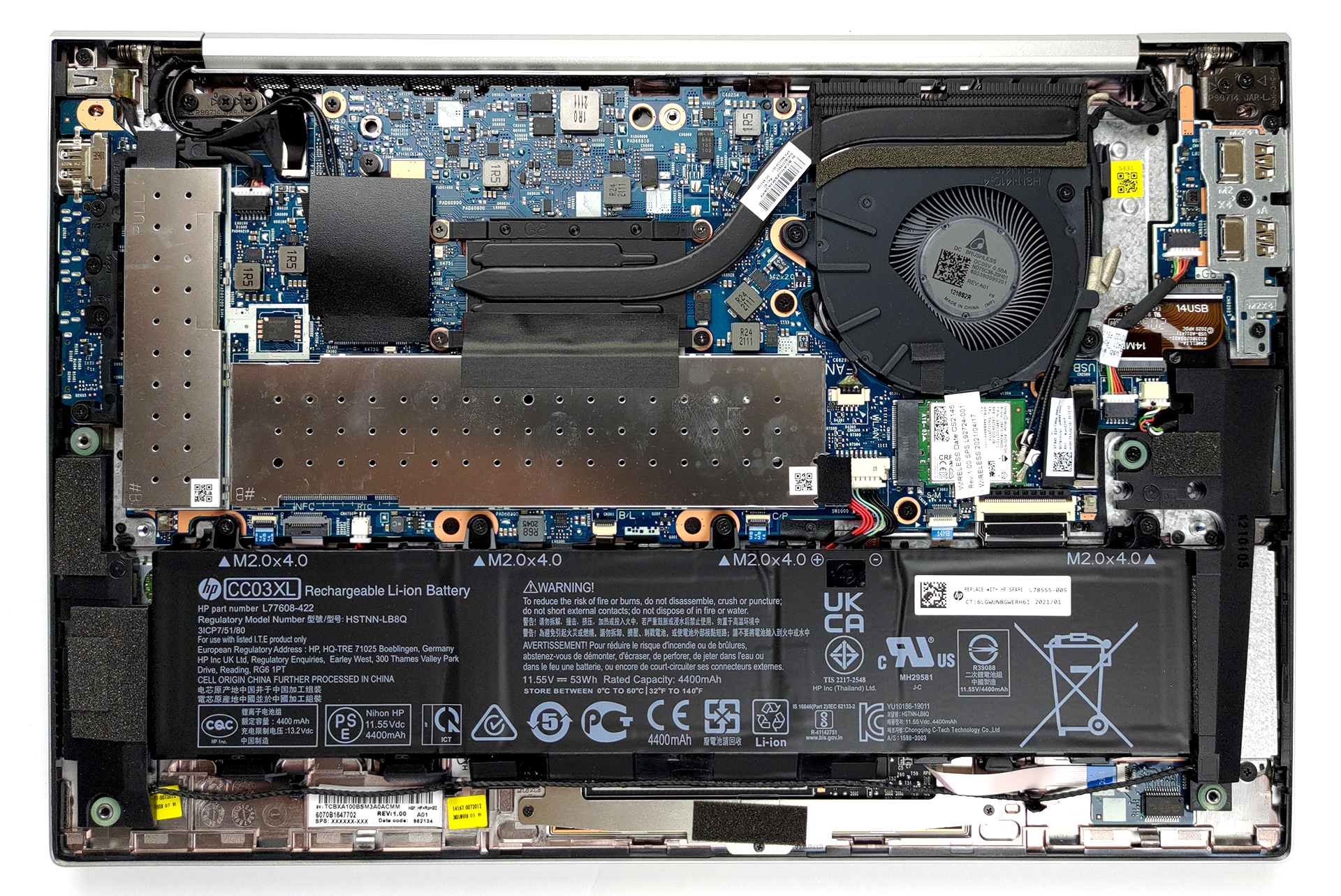 How to replace and fix HP EliteBook 840 G7, 840 G8, 845 G7, 845 G8, 745 G7, 745 G8, backlit US keyboard with palmrest (HP EliteBook 840 G8)